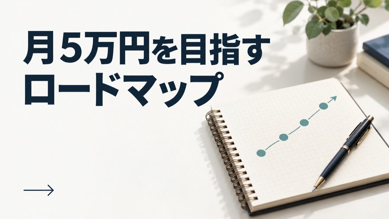 月5万円を目指すロードマップ
