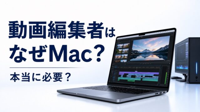 動画編集者にMacBookが選ばれる理由と本当に必要かを解説