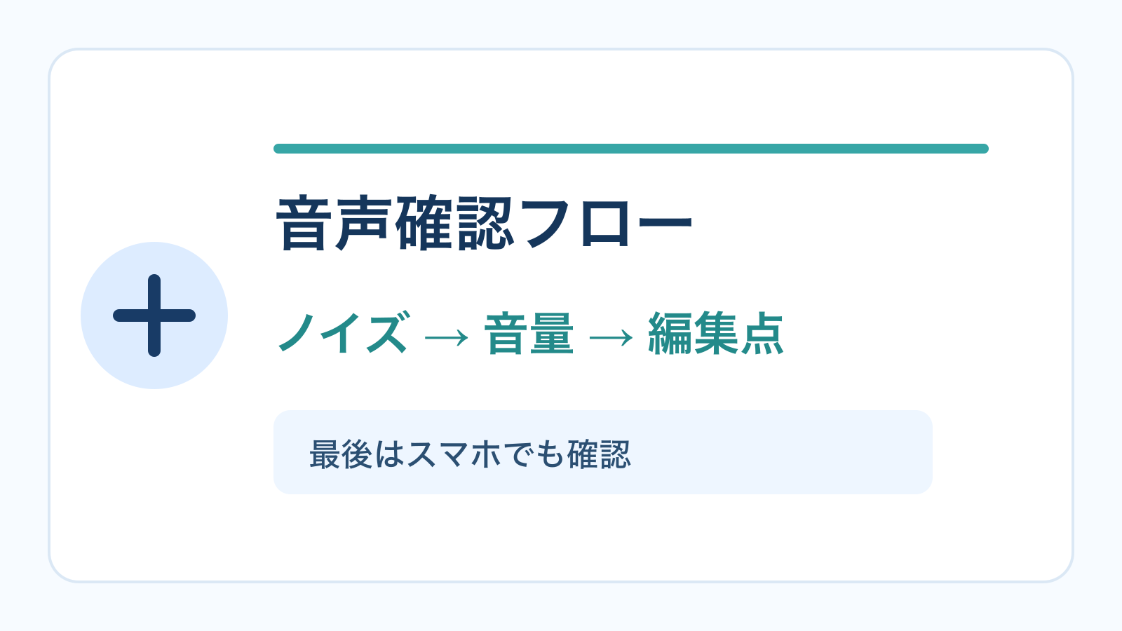 動画編集でヘッドホンを使う音声確認フロー